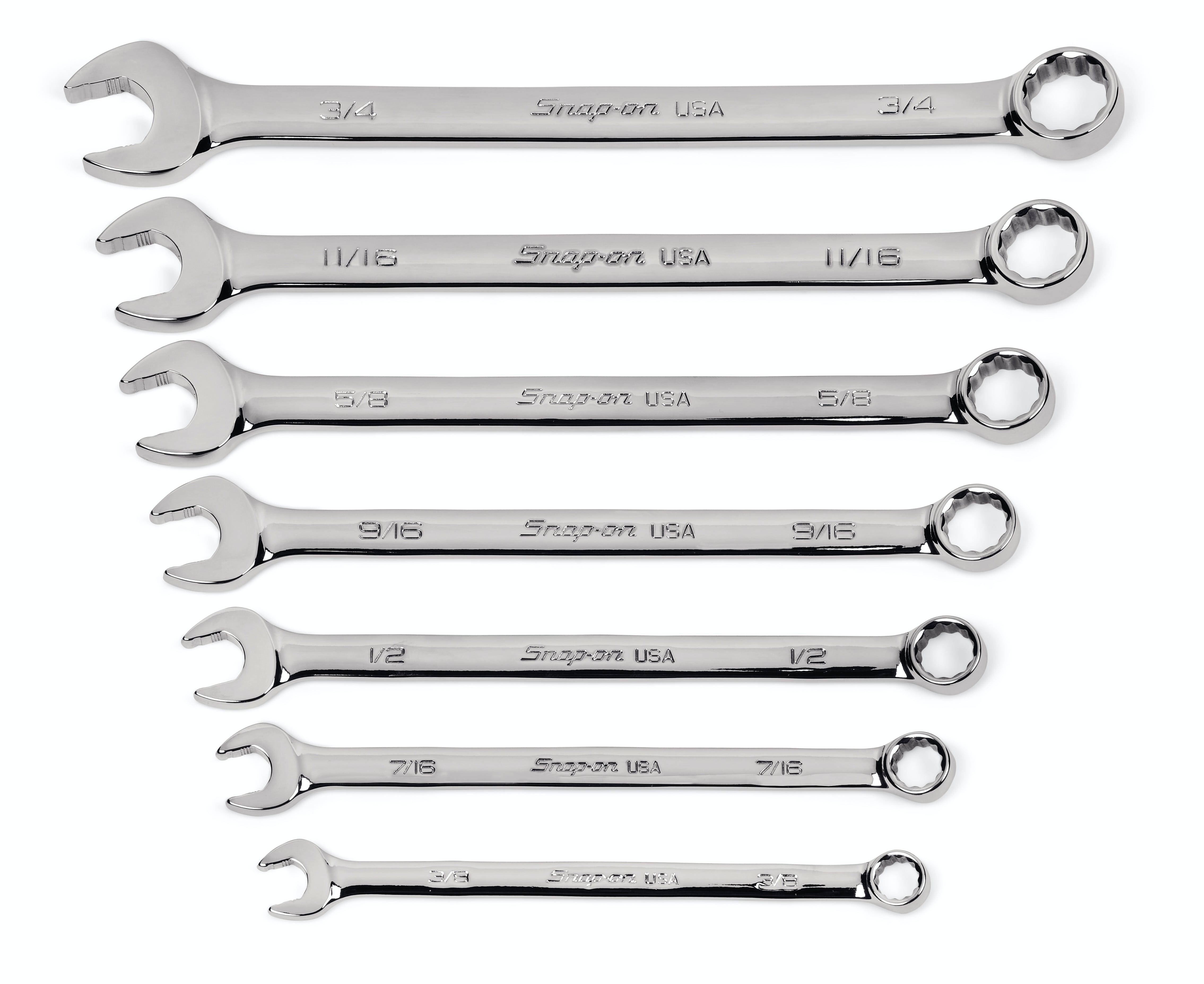 7 pc 12-Point SAE Flank Drive® Plus Combination Wrench Set (3/8–3/4 7 pc 12-Point SAE Flank Drive® Plus Combination Wrench Set (3/8–3/4